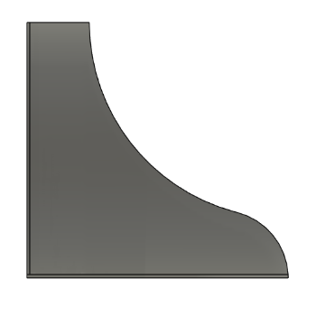 CAD Side Profile of Velocity Boot